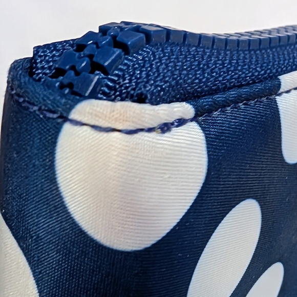 *Kate Spade Joe Large Continental Polka Dot Wallet - Navy And White - Picture 15 of 16